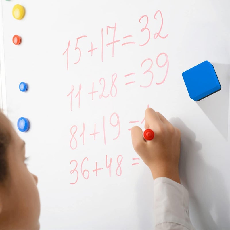 RNKP 24 Pack Magnetic Whiteboard Dry Erase Erasers Chalkboard Cleansers for Classroom, Home and Office (Blue) - Image 5